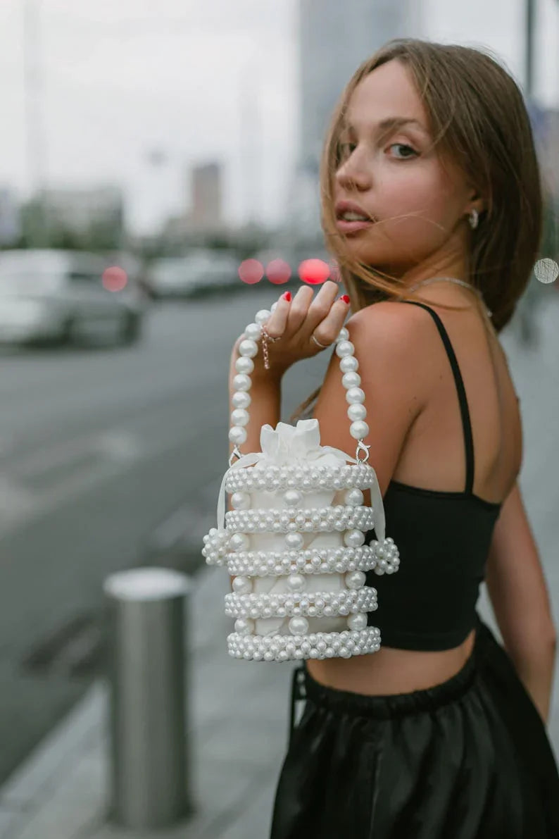 Celestia Pearl Lantern Mini Bag