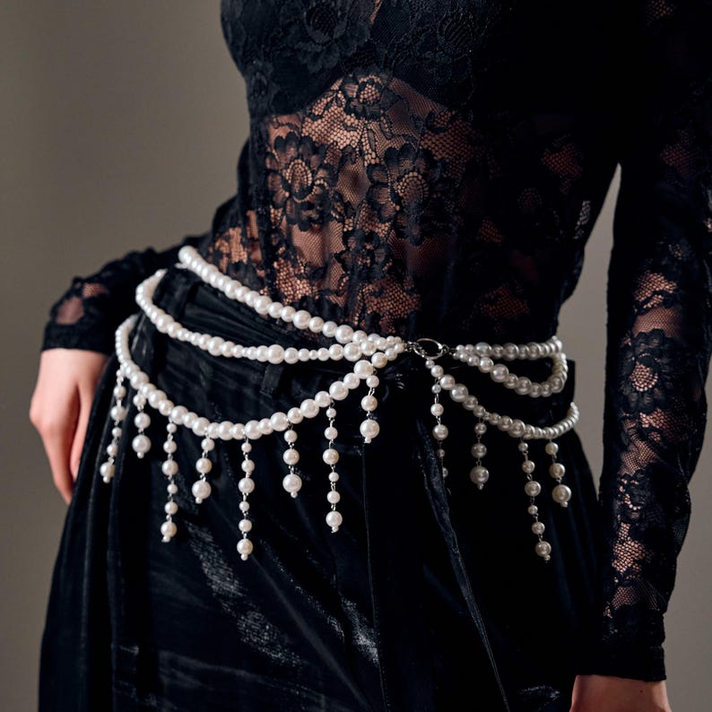 Ethereal Pearl Waist Cascade