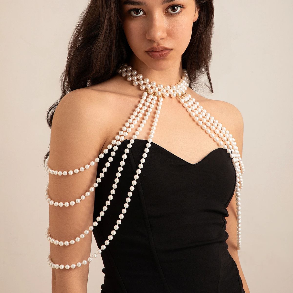 Pearl Body Jewelry Cape