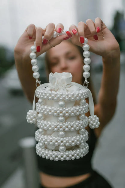 Celestia Pearl Lantern Mini Bag