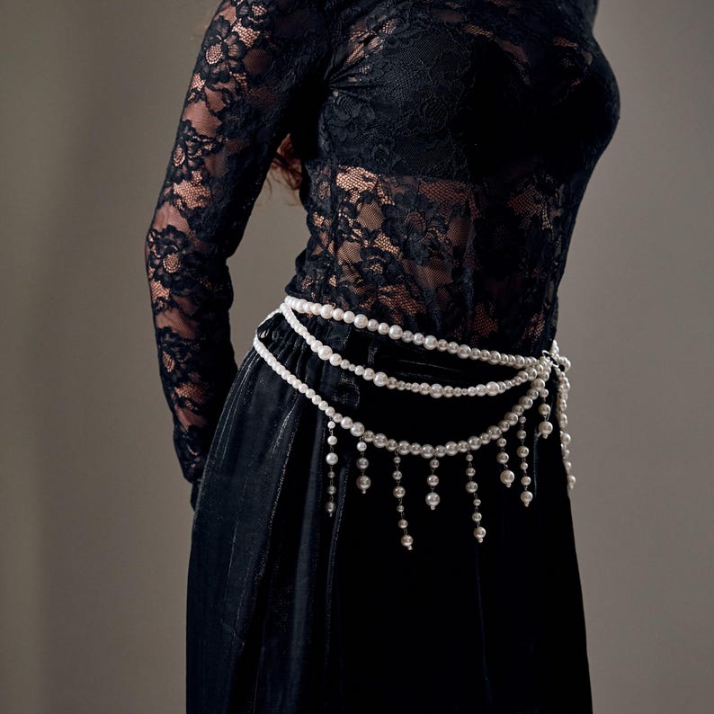 Ethereal Pearl Waist Cascade