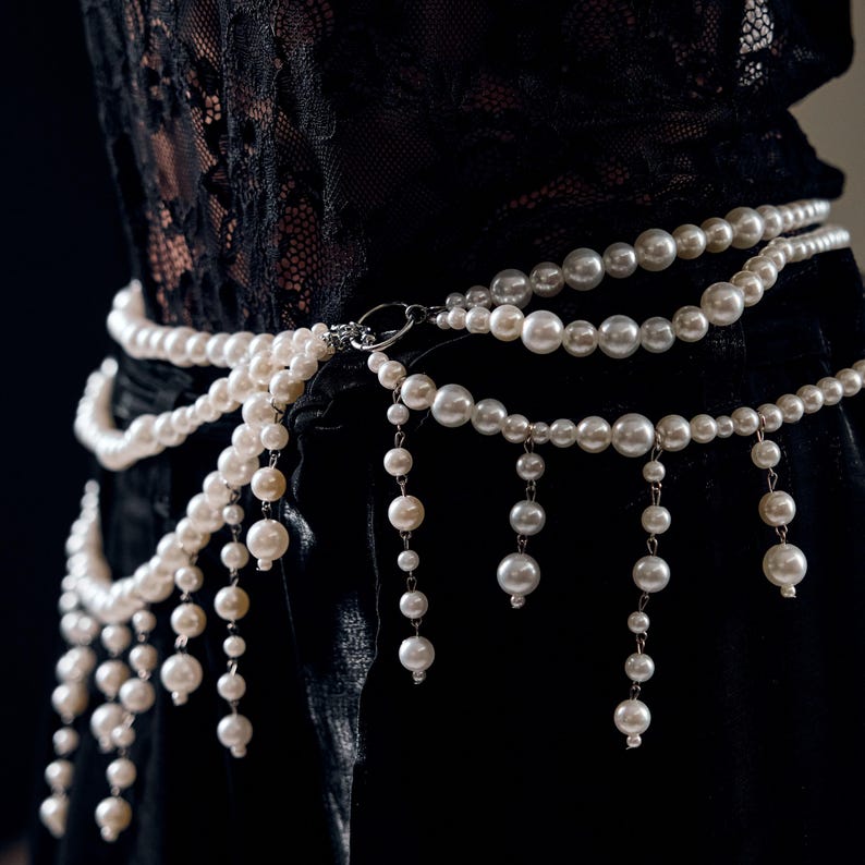 Ethereal Pearl Waist Cascade