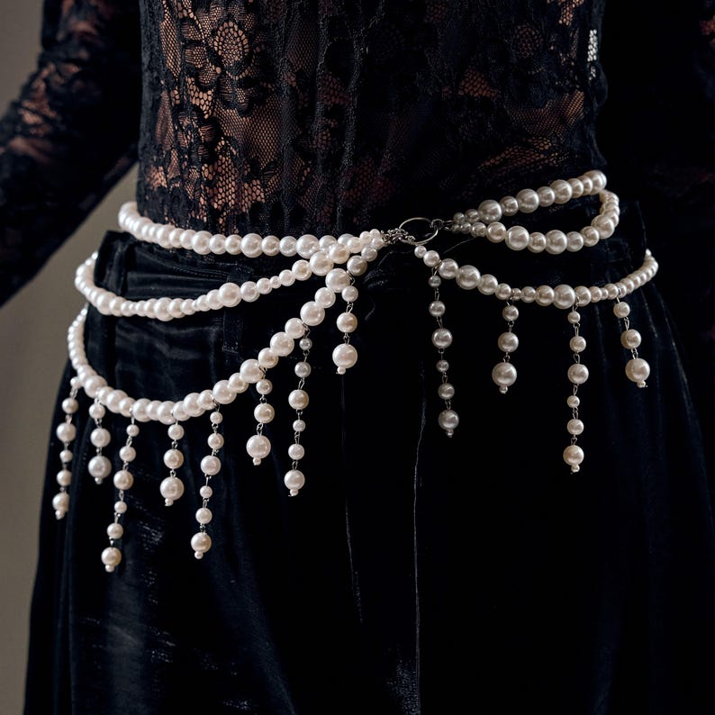 Ethereal Pearl Waist Cascade