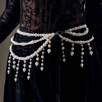 Ethereal Pearl Waist Cascade