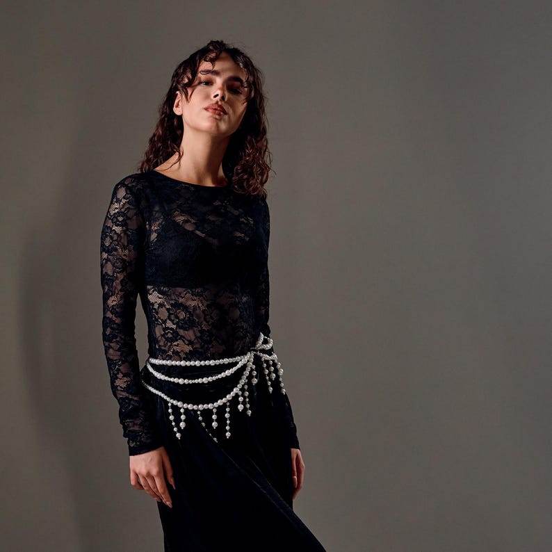 Ethereal Pearl Waist Cascade