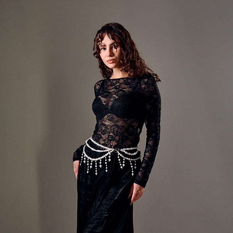 Ethereal Pearl Waist Cascade