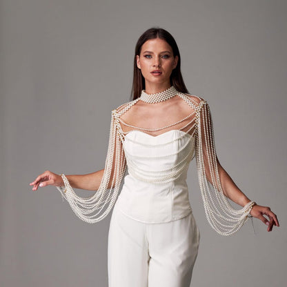 Opulent Pearl Body Cape