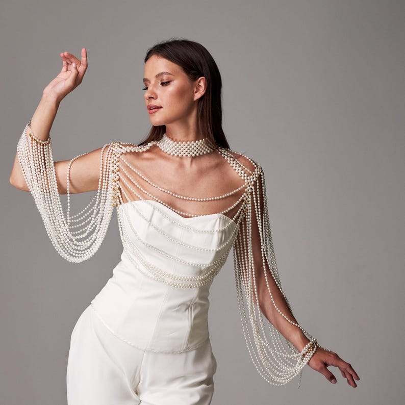 Opulent Pearl Body Cape