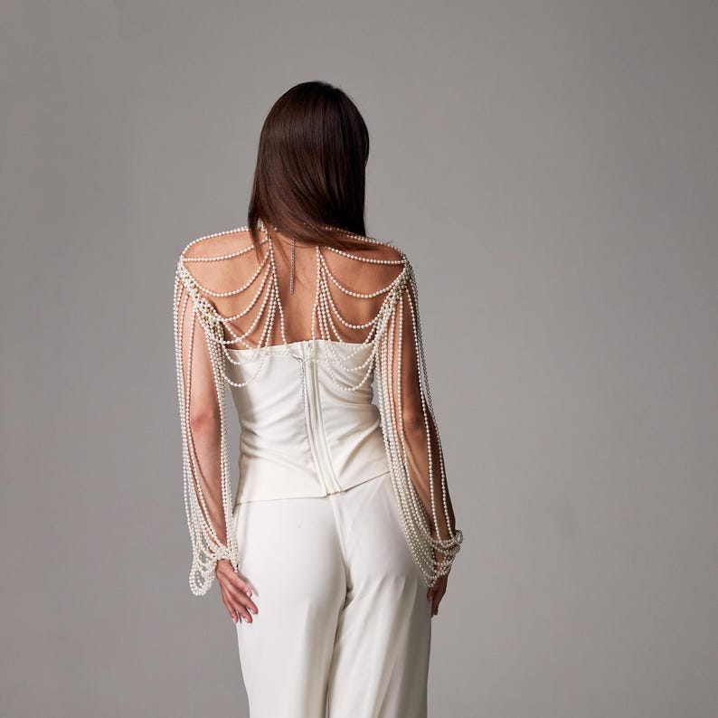 Opulent Pearl Body Cape