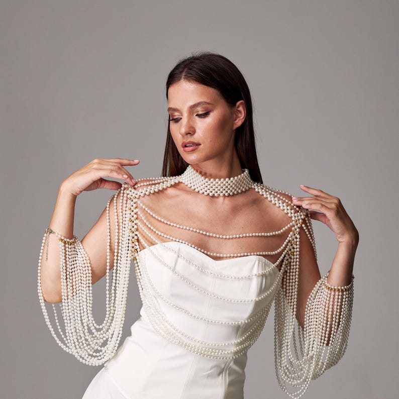 Opulent Pearl Body Cape