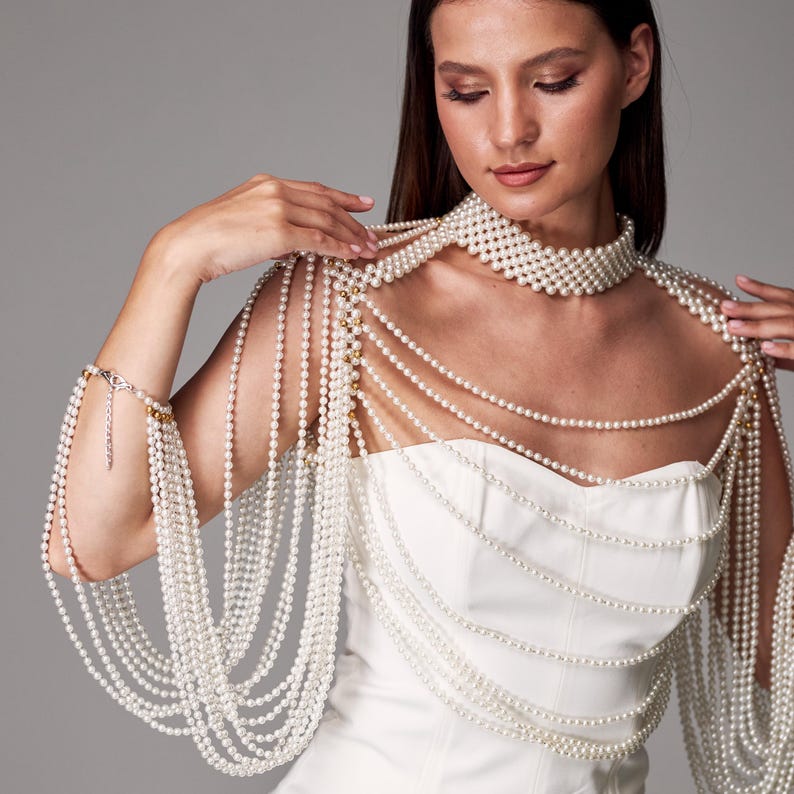Opulent Pearl Body Cape