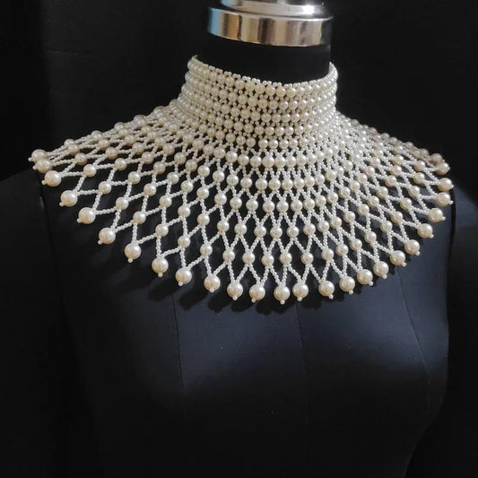 Aurélia Regal Pearl Cascade Choker