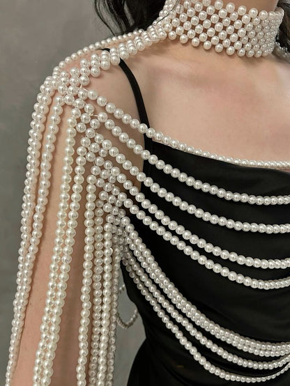 Chic Pearl Body Chain - My Store