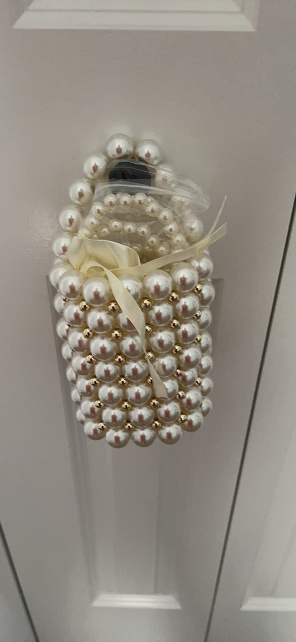 Elegant Pearl Bucket Bag with Drawstring Pouch – Perfect for Special Occasions - My Store