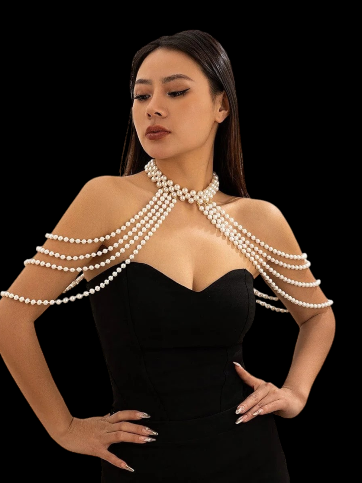 Luminous Pearl Cascade Jewelry - My Store