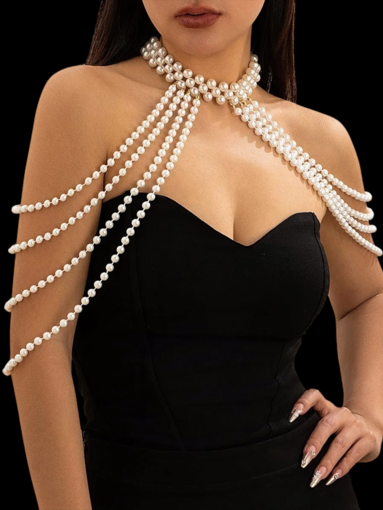 Luminous Pearl Cascade Jewelry - My Store