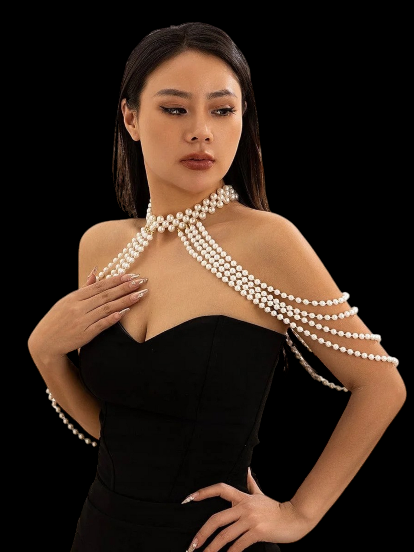 Luminous Pearl Cascade Jewelry - My Store