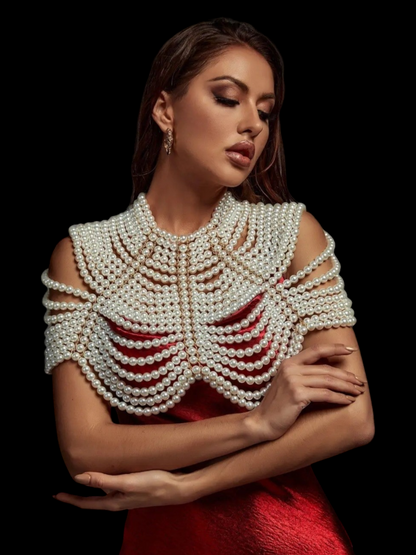 Luxe Pearl Body Chain - Elegance Redefined - My Store