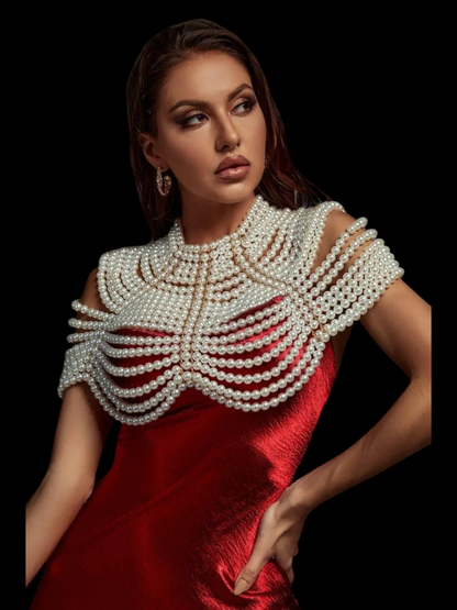 Luxe Pearl Body Chain - Elegance Redefined - My Store