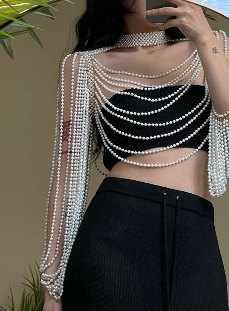 Chic Pearl Body Chain - My Store